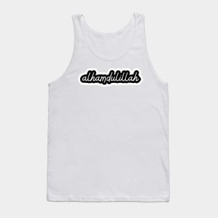 Alhamdulillah Aesthetic Print Tank Top